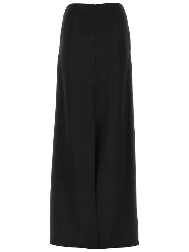 Silk Twill Long A-Line Skirt - BOTTEGA VENETA - BALAAN 3