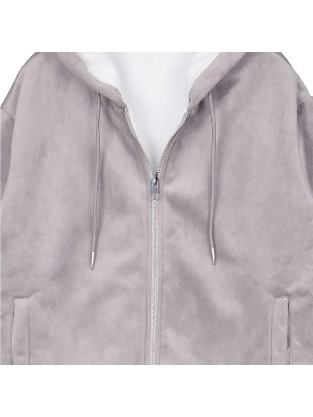 Men s Casual Gray Hooded Zip Up Jumper AJP118 - IKALOOOK - BALAAN 8