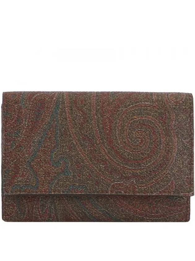 Paisley Card Business Card Holder Brown - ETRO - BALAAN 2