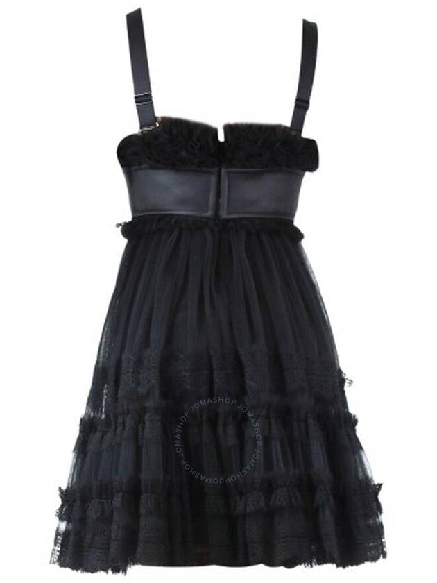 Burberry Ladies Black Tulle Corset Mini Dress Brand Size 2 US Size 0 - BURBERRY - BALAAN 2