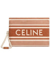 Pouch in Stripe Textile Clutch CEL8XG35BRW - CELINE - BALAAN 2