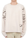 Embroidered Logo Oversized Fit Sweatshirt Pale Lilac - ACNE STUDIOS - BALAAN 2