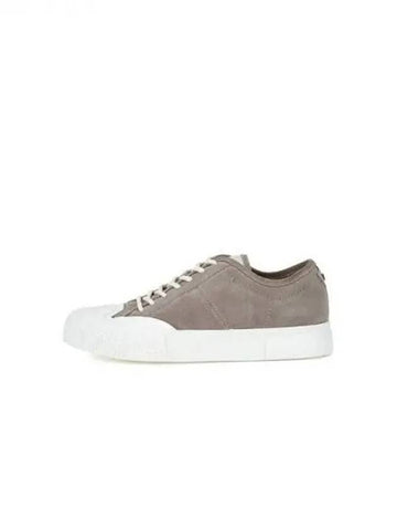 Men s Zig Zag Toe Nubuck Sneakers Warm Gray 271645 - EMPORIO ARMANI - BALAAN 1