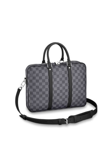 Porte Documents Voyage PM Brief Case Grey - LOUIS VUITTON - BALAAN 1