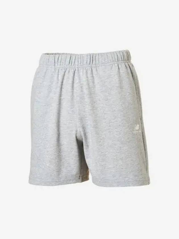 Women s Essential Single Mesh 4 5 Shorts Gray - NEW BALANCE - BALAAN 1