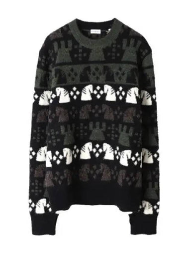 Chess wool blend sweater - BURBERRY - BALAAN 1