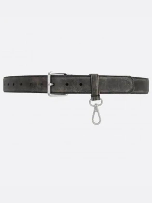 Distressed Leather Belt Black - MAISON MARGIELA - BALAAN 2