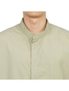 Back Logo Patch Cotton Long Sleeve Shirt Green - AMI - BALAAN 6