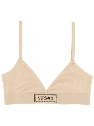 Versace Bralette With Logo - VERSACE - BALAAN 1