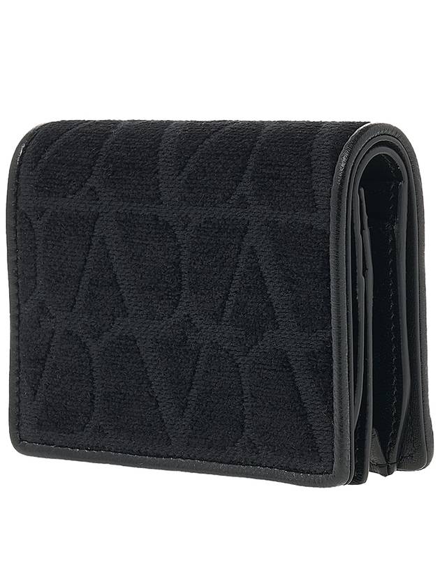 Toile Iconographe Half Wallet Black - VALENTINO - BALAAN 3