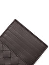 Intrecciato Leather Card Wallet Dark Brown - BOTTEGA VENETA - BALAAN 3