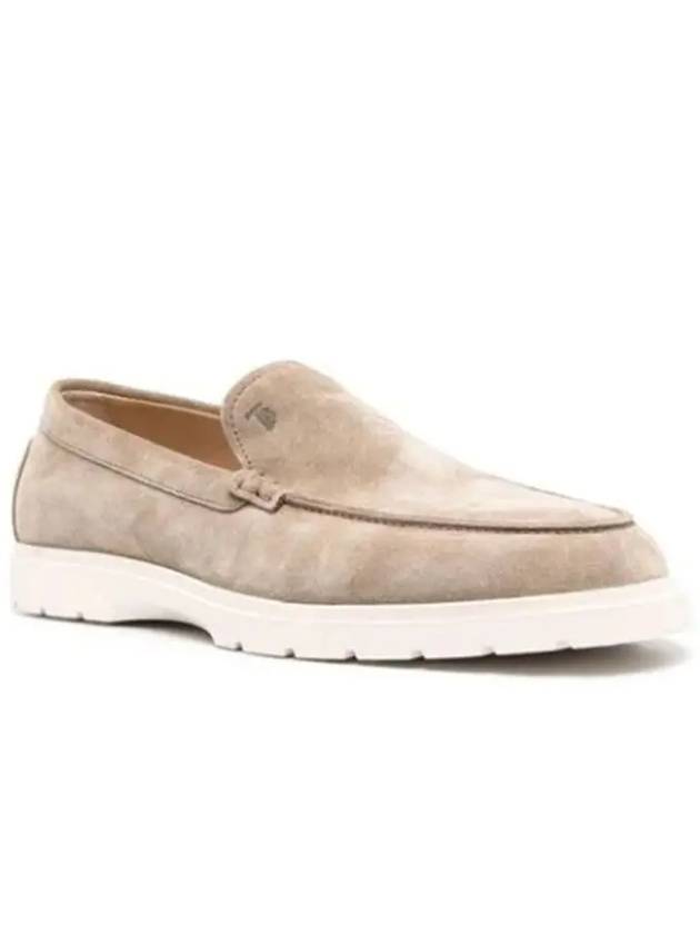 Casual Suede Slipper Loafers Beige - TOD'S - BALAAN 3