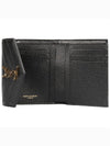 Matelasse Monogram Quilting Flap Half Wallet Black - SAINT LAURENT - BALAAN 5