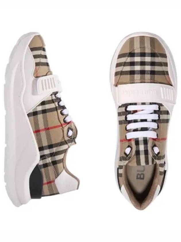 Check Suede Leather Sneakers Men s - BURBERRY - BALAAN 1