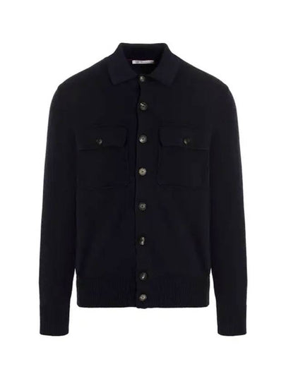 Flap Pocket Shirt Cardigan Navy - BRUNELLO CUCINELLI - BALAAN 2