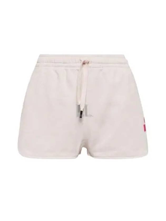 Mifa Logo Print Cotton Shorts Light Pink - ISABEL MARANT - BALAAN 2