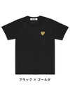 24SS Unisex Heart Logo Short Sleeve T-Shirt - COMME DES GARCONS PLAY - BALAAN 7