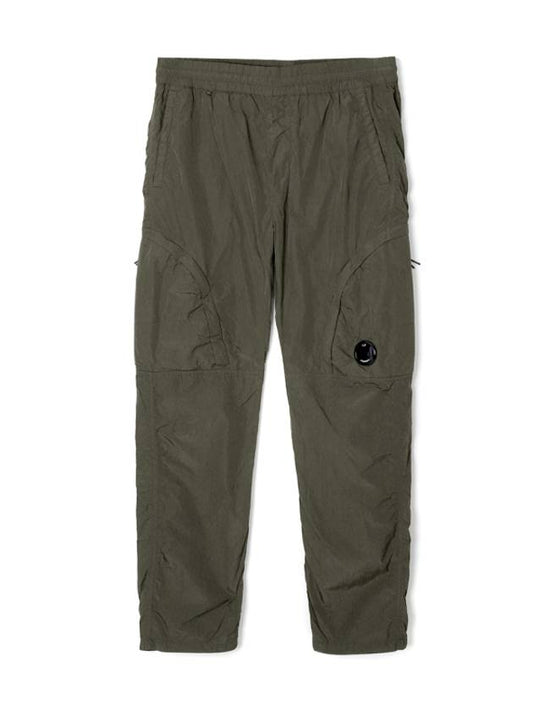 Chrome R Regular Zipper Cargo Straight Pants Green - CP COMPANY - BALAAN 1