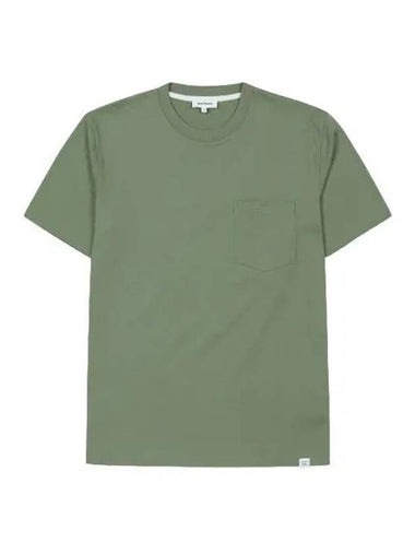 Johannes Standard Pocket Short Sleeve T Shirt Dry Sage Green - NORSE PROJECTS - BALAAN 1