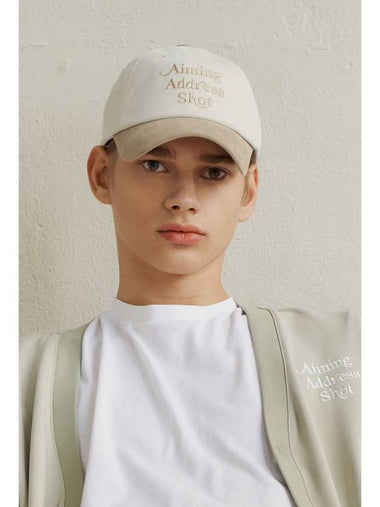 Aiming corduroy ball cap ivory - GOXO - BALAAN 1