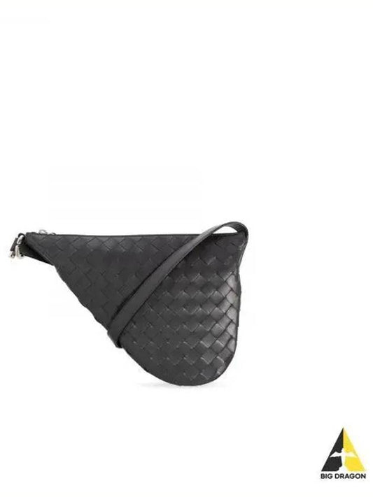 Intrecciato Small Bergul Cross Bag Grey - BOTTEGA VENETA - BALAAN 2