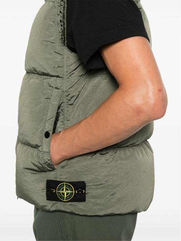 High Neck Padded Vest Green - STONE ISLAND - BALAAN 4