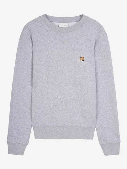 Fox Head Patch Regular Sweatshirt Light Grey Melange - MAISON KITSUNE - BALAAN 2