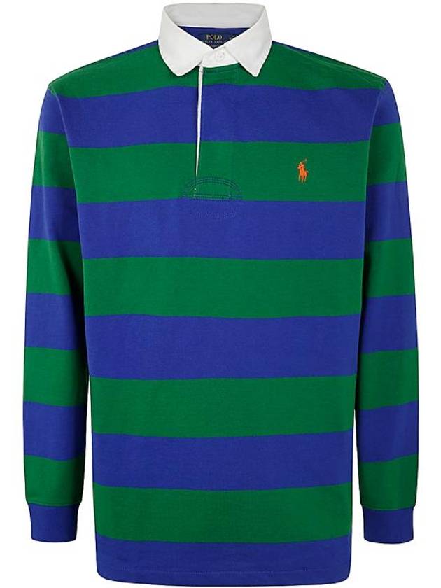 Striped PK T shirt Green Royal - POLO RALPH LAUREN - BALAAN 7