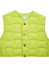 Women's Gillette Padded Vest Acid Kiwi - BOTTEGA VENETA - BALAAN.