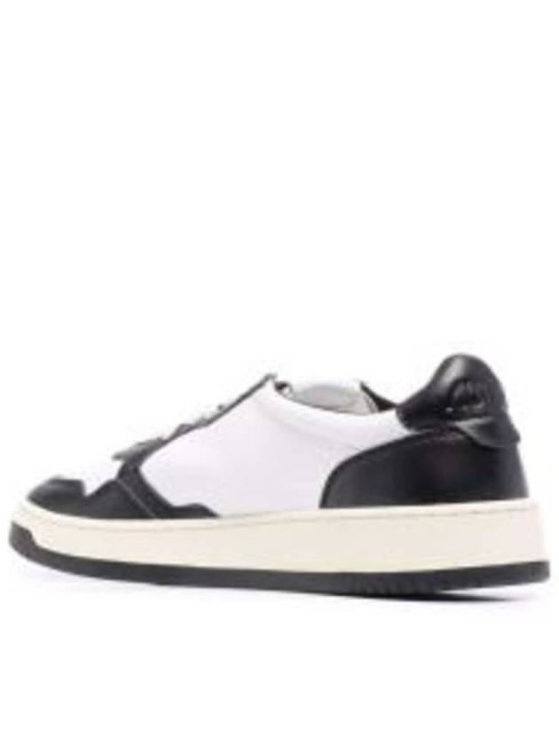 'Medalist Low-Top' White And Black Sneakers With Side Logo In Leather Man - AUTRY - BALAAN 6