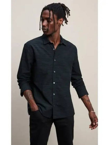 Shirt Top Straight Hem W733X3 001 Natural Black - JOHN VARVATOS - BALAAN 1