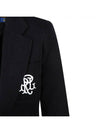 Women's Logo Blazer Jacket Black - POLO RALPH LAUREN - BALAAN 5