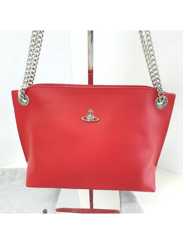 Chain Bag Corinna Small Red 4101004941472H401 - VIVIENNE WESTWOOD - BALAAN 1