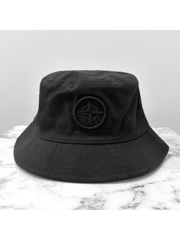 24Ss Kids Stone Island Hat Cap Stone Island 801690365 V0029 Black Black - STONE ISLAND - BALAAN 3