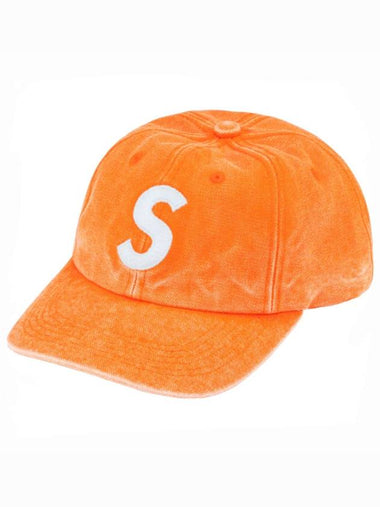 Pigmented Canvas S Logo 6 Panel Cap Orange SS23H117 - SUPREME - BALAAN 1