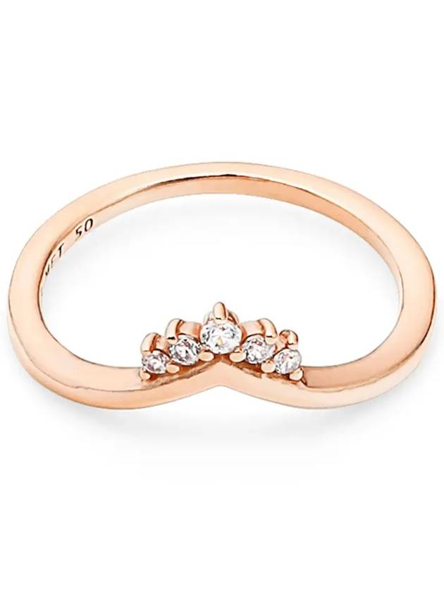 tiara wishbone ring rose gold - PANDORA - BALAAN 4