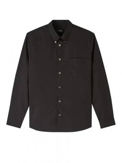 Edouard Long Sleeve Shirt Black - A.P.C. - BALAAN 2