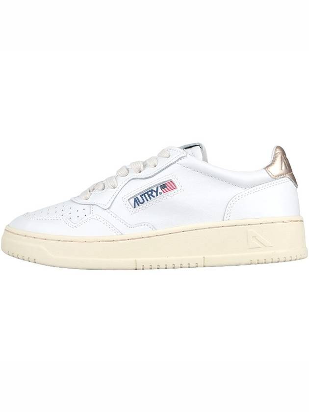 Medalist Goatskin Low Top Sneakers Gold White - AUTRY - BALAAN 4