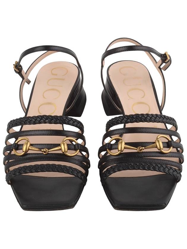 645404 Horsebit heel sandals 36 1 2 size 33711Y - GUCCI - BALAAN 2