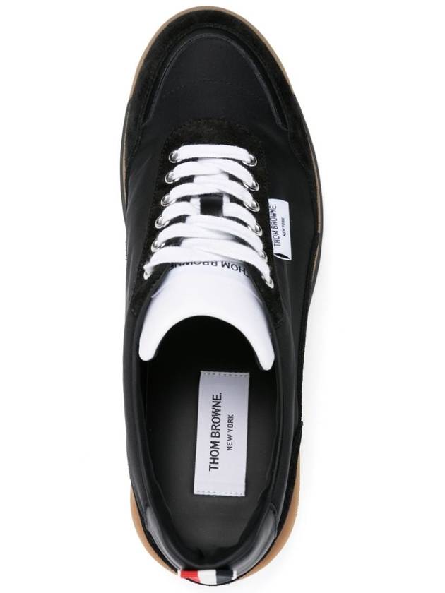 Alumni Eco Nylon Sneaker Black - THOM BROWNE - BALAAN 5