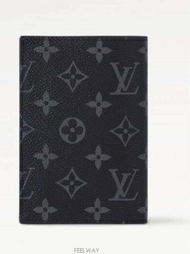 Monogram Eclipse Passport Wallet Black - LOUIS VUITTON - BALAAN 5