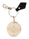 ORB Logo Charm Crocodile Skin Metal Key Ring Black - VIVIENNE WESTWOOD - BALAAN 3