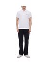 Moncler Logo Patch Cotton PK Shirt White - MONCLER - BALAAN 4