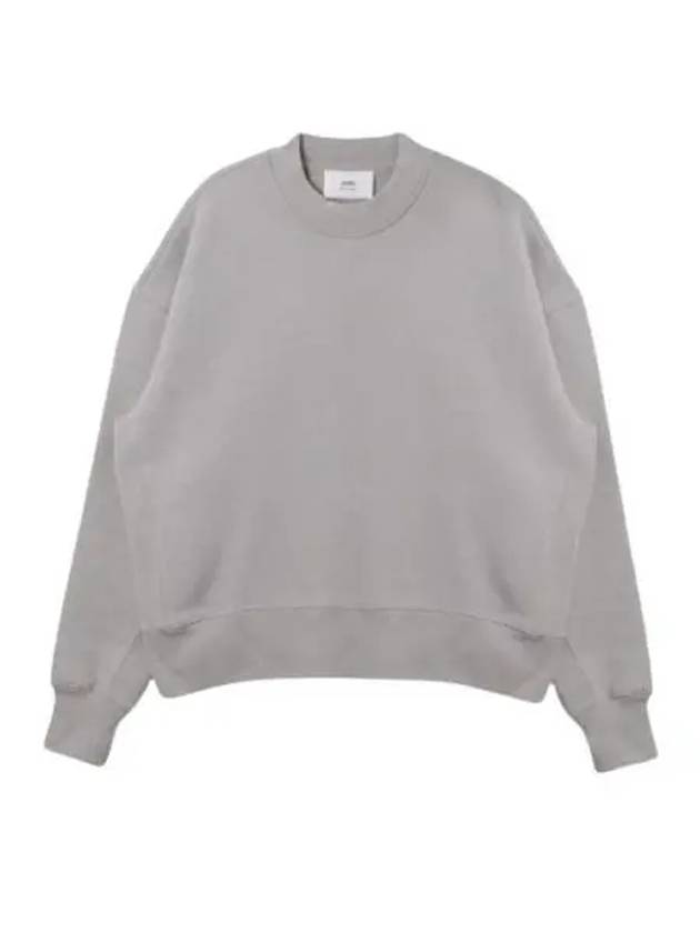 Alexandre Mattiussi Embroidered Logo Sweatshirt Pearl Grey - AMI - BALAAN 2