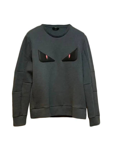 Monster Print Sweatshirt Grey - FENDI - BALAAN 1