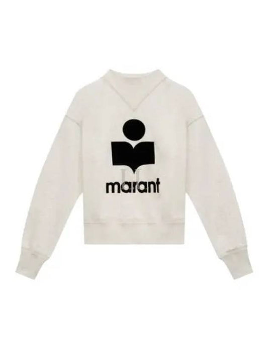 Moby Logo Print Sweatshirt Ecru - ISABEL MARANT - BALAAN 2