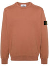 Wappen Patch Garment Dyed Sweatshirt Brown - STONE ISLAND - BALAAN 1