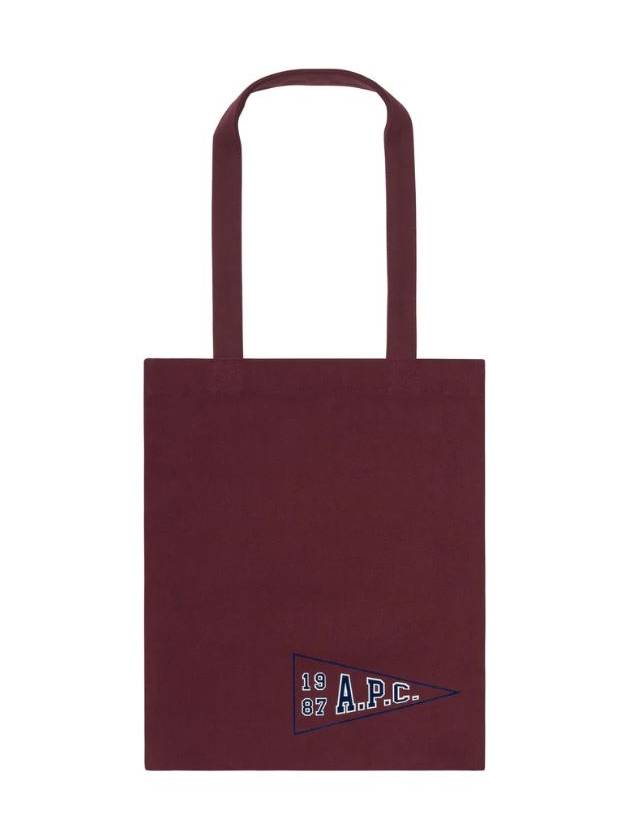 Ru 1987 University Tote Bag Eco Burgundy Unisex - A.P.C. - BALAAN 3