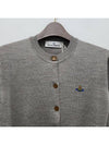 Bea Logo Wool Cardigan Stone - VIVIENNE WESTWOOD - BALAAN 5