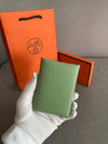 Calvi Duo Compact Card Wallet Green - HERMES - BALAAN 8